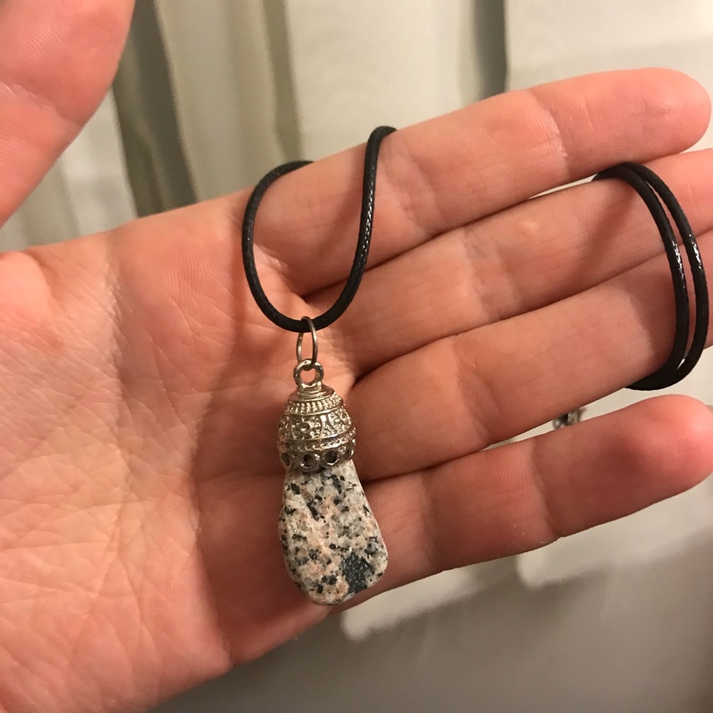 Real Lake Erie rock necklace